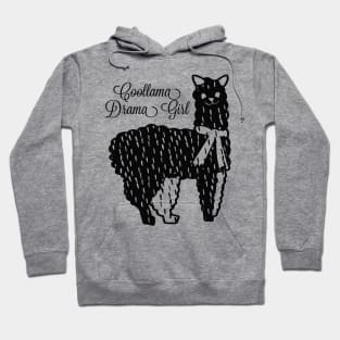 Llama Design - Coollama Drama Girl Hoodie